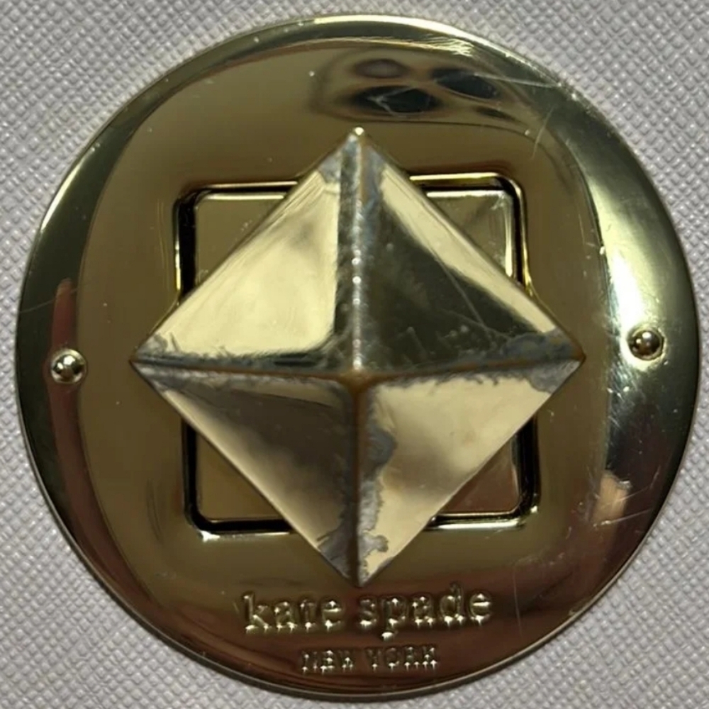 Kate Spade Pinkish Gray Crossbody Bag Preloved - Picture 2 of 2